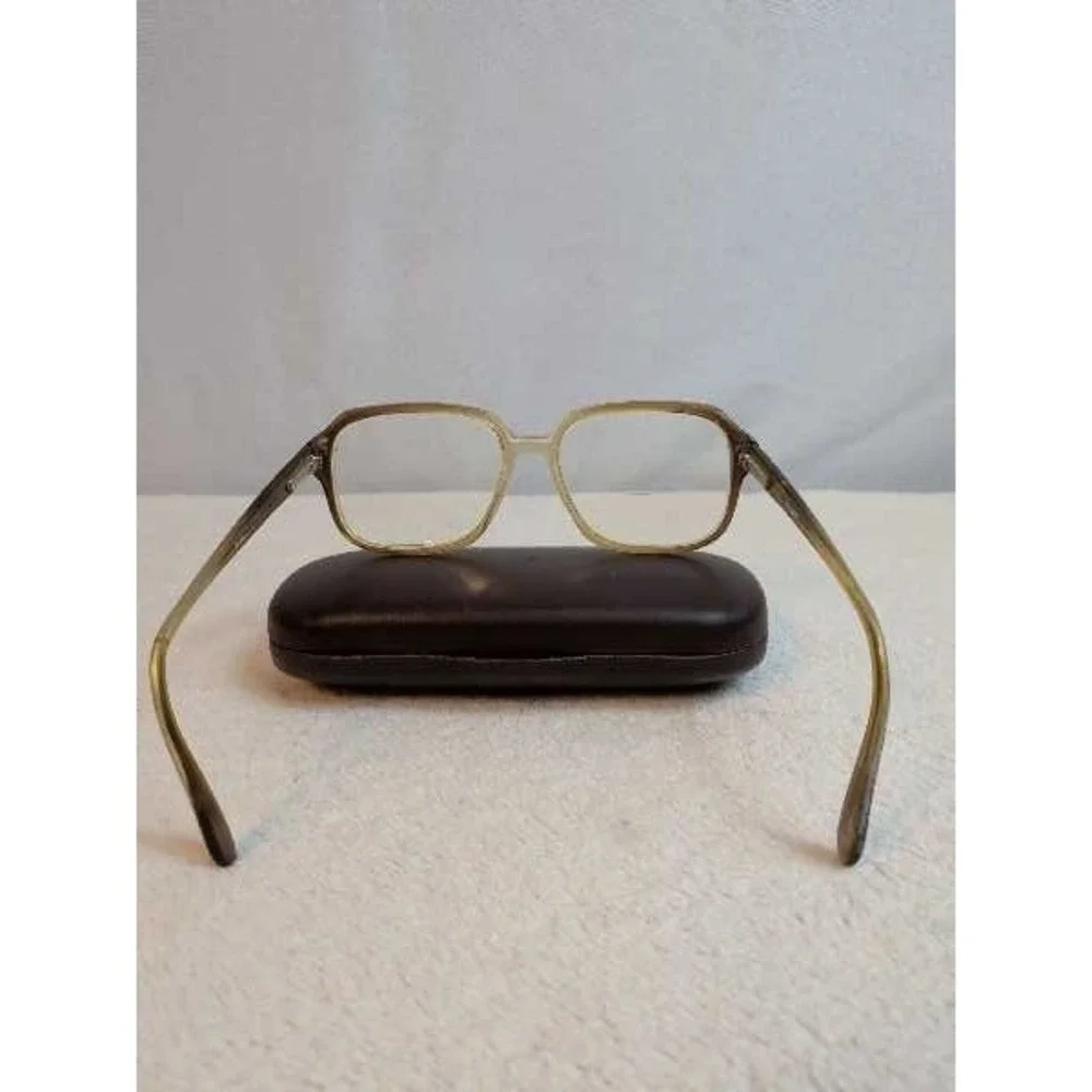 Rodenstock Eyeglasses 5475 Vintage Gold Brown Tortoise Rimless Glasses w Case